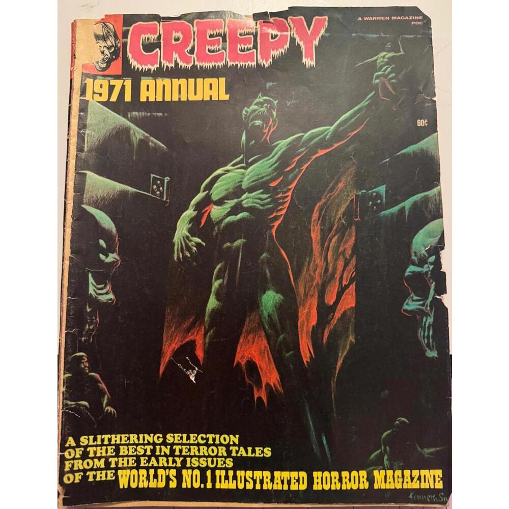 Creepy 1971 Annual Horror Magazine | Warren Vintage Gore Art | Collector Macabre
